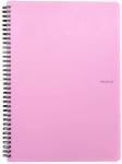 KARTON P+P Pastelini A5 60 lapos vonalas spirálfüzet Pink (8-072)