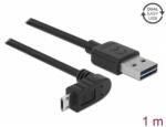 Delock USB Micro USB Átalakító Fekete 1m 83848 (83848)