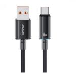 USAMS CLOUD SERIES adatkábel USB - Type-C, 120cm, FEKETE (SJ658USB01)