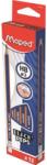 Maped Grafitceruza radírral HB háromszögletű Black Peps Navy 12 db
