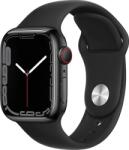Forcell Curea Forcell F-Design Apple Watch 38/40/41mm, din silicon - negru