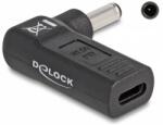 Delock Laptop töltőkábel adapter USB Type-C anya - Dell 4.5 x 3.0 mm apa 90° fokban hajlított (60007)