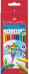Faber-Castell Színes ceruza készlet háromszögletű Papagáj 12 különböző szín