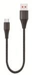 Cellect USB 2.0 Type C Töltő/adatkábel Fekete 50cm MDCU-USBA-C-0.5M-BK (5999112892120)