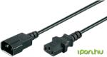 Goobay IEC Tápkábel Fekete 1m 95125 (95125)