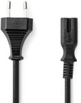 Nedis 230V Piskóta Táp Fekete 1m CEGL11040BK10 (CEGL11040BK10)