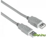  USB Hosszabbító Szürke 30cm 68621 (68621)
