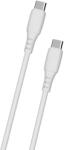 Cellect USB 2.0 Type C Összekötő Fehér 1m MDCU-SIL-TYPEC-W (MDCU-SIL-TYPEC-W)