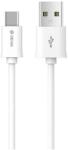 DEVIA adatkábel USB - Type-C, 100cm, FEHÉR (EC082_W)