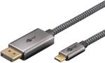 Goobay USB 3.0 Type C DisplayPort 1.2/1.2a Átalakító Fekete 2m 75708 (75708)