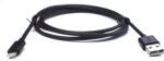  USB Lightning Töltő/adatkábel Fekete 1m AP-001-BK (AP-001-BH)
