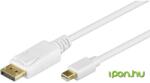 Goobay Mini DisplayPort Átalakító Fehér 1m 52858 (52858)