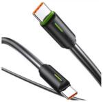 USAMS YU adatkábel Type-C - Type-C, 100cm, FEKETE (SJ734USB01)