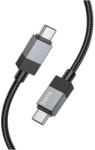 hoco. USB 2.0 Type C Összekötő Fekete 1m U110_BLACK (U110_BLACK)