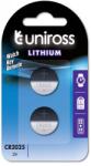 Uniross CR2025 3V lithium gombelem (CR) 2db