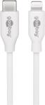 Goobay USB 2.0 Type C Lightning Töltő/adat Fehér 1m 39446 (39446)