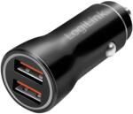 LogiLink PA0285 Autós töltő 2xUSB 10.5W fekete (PA0285)