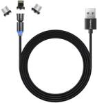 ColorWay USB Lightning + Micro USB + USB Type C Átalakító Fekete 1m CW-CBUU037-BK (CW-CBUU037-BK)
