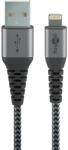 Goobay USB Lightning Töltő/adat Szürke 2m 49269 (49269)
