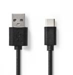 Nedis USB 2.0 Type C Átalakító Fekete 2m CCGL60601BK20 (CCGL60601BK20)