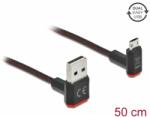 Delock USB Micro USB Átalakító Fekete 50cm 85265 (85265)