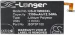 Cameron Sino Li-Polymer akku 3.8V/3300mAh, HTC 35H00211-00M kompatibilis, FEKETE (CS-HTM803XL)