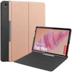 Gigapack lenovo tab plus tok álló bőr hatású flip oldalra nyíló rozéarany GP-181790 (GP-181790)