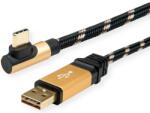 Roline USB 2.0 Type C Átalakító Fekete-Arany 80cm 11.02. 9060 (11.02.9060)