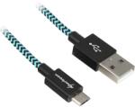 Sharkoon USB Micro USB Átalakító Fehér-Kék 3m 4044951027101 (4044951027101)