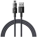 Baseus DISPLAY II adatkábel USB-Lightning 2.4A 200cm fekete P10382700121-01 (P10382700121-01)