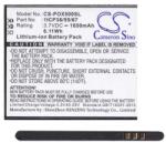 Cameron Sino Navon Mizu D501 CAMERON SINO Li-Ion akku 3.7V/1650mAh, NAVON G55133 kompatibilis, FEKETE (CS-POX500SL)