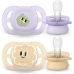 Philips Avent Sooter Ultra start 0-2hó 2db lila-sárga (SCF075/03)