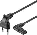Goobay 230V Piskóta Tápkábel Fekete 2m 97350 (97350)