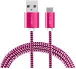 GOGEN Type-C USB kábel 1m borított bordó DBKF-GOGUSBAC100MM25 (DBKF-GOGUSBAC100MM25)