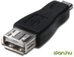 Akyga USB Micro USB Átalakító Fekete 5cm AK-AD-08 (AK-AD-08)