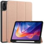 Gigapack redmi pad 2 tok álló, bőr hatású aktív flip, ceruza tartó, rozéarany (GP-171813)