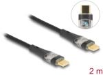 Delock USB 2.0 Type C Összekötő Fekete 2m 80764 (80764)