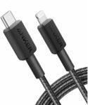Anker USB 2.0 Type C Lightning Töltő/adat Fekete 1.8m A81B6G11 (A81B6G11)