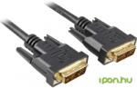 Sharkoon DVI-D Összekötő Fekete 3m 4044951009091 (4044951009091)