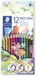 STAEDTLER Színes ceruza készlet háromszögletű Noris Colour 12 különböző szín (187 C12)
