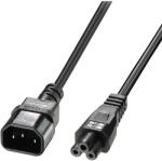 Lindy IEC - Lóhere Tápkábel Fekete 1m 30340 (30340)
