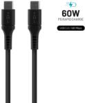 FIXED USB 2.0 Type C Összekötő Fekete 1.2m FIXDLS-CC12-BK (FIXDLS-CC12-BK)