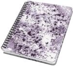 Sigel Spirálfüzet 162x215mm pontrácsos 120 oldal keményfedeles Jolie Violet Marble