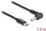 Delock Laptop töltőkábel USB Type-C apa - HP 4.8 x 1.7 mm apa (87973)