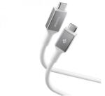 Spigen ESSENTIAL EB24012CC adatkábel Type-C - Type-C, 120cm, FEHÉR (ACA08776)