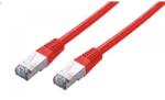C-TECH UTP CAT5E Összekötő Piros 50cm CB-PP5F-05R (CB-PP5F-05R)