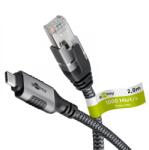 Goobay USB 3.0 Type C RJ-45 Átalakító Fekete-Ezüst 2m 70698 (70698)