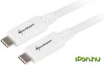 Sharkoon USB 3.1 Type C Összekötő Fehér 50cm 4044951021178 (4044951021178)