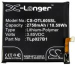 Cameron Sino Alcatel Idol 5 CAMERON SINO Akku 2750mAh LI-Polymer CAC2710006C1/TLp027A1/TLp027B1 kompatibilis (CS-OTL605SL)