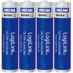 LogiLink Ultra Alkaline mikro ceruza elem (AAA) 650mAh 4db (LR03B4)